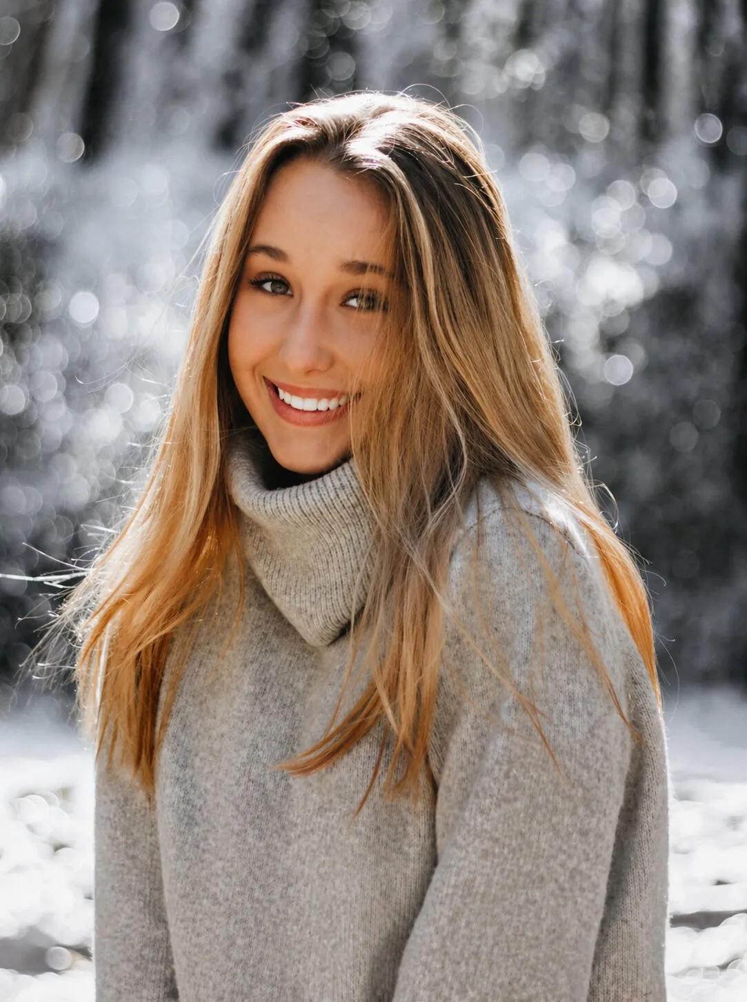 Young woman smiling outdoors — “Ask Dr. Carroll about Procera all-porcelain crowns.”